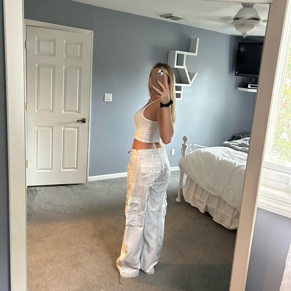 REVICE DENIM METALLIC SILVER PANTS - Picture 5 of 6